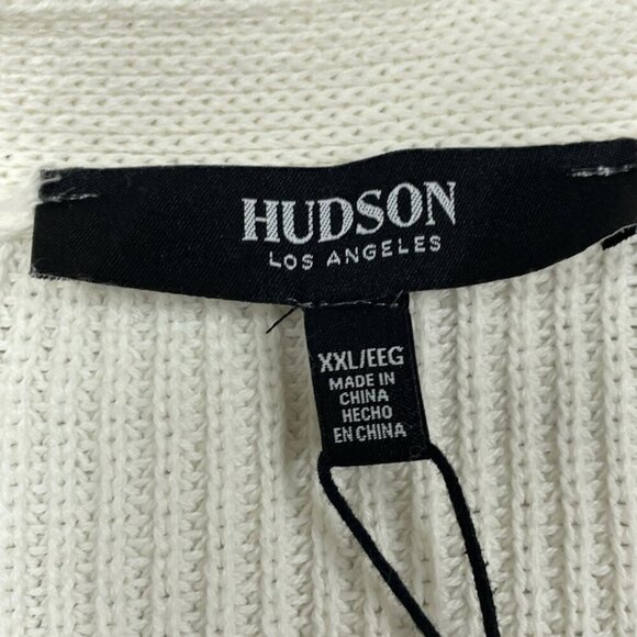 Hudson Cotton Buttondown Cardigan XXL White NWT 6531 - Picture 5 of 8